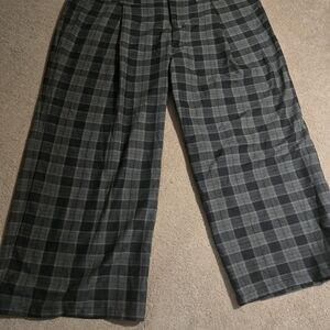 Cider Black and Gray Checkered Pants